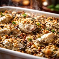 Oyster and Wild Rice Casserole