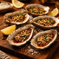 Oysters with Sesame Dressing