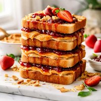 P B J Stacks Peanut Butter and Jelly