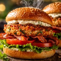Pacific Crab Cakes Blt Sandwiches with Horseradish Mayonnaise