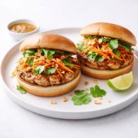 Pad Thai Style Chicken Burgers