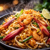 Pad Thai with Banana Flower