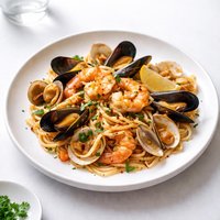Paella Style Shellfish Pasta