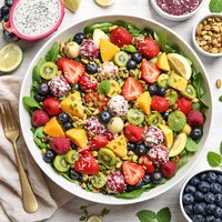 Palm Springs Fruit Salad Raw Vegan