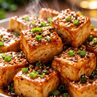 Pan-Fried Tofu with Savory Soy-Ginger Sauce