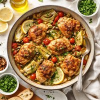 Pan Browned Chicken and Artichokes