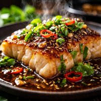 Pan Fried Cod with Asian Dressing