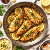 Pan Fried Fish with a Rich Lemon Butter Sauce