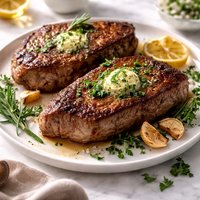 Pan Fried Oven Baked Steaks