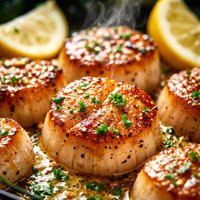 Pan Fried Sea Scallops with Lemon Butter