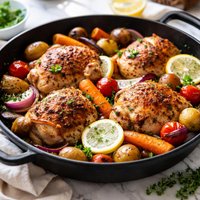 Pan Roasted Chicken and Veggies