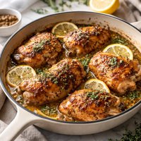 Pan Roasted Chicken with Lemon and Whole Grain Mustard