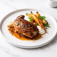 Pan Roasted Chicken with Spiced Honey