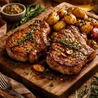 Pan Roasted Pork Chops