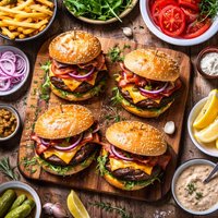 Pan Roasted Venison Burgers