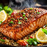 Pan Seared Moroccan Salmon