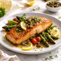 Pan Seared Salmon with Capers