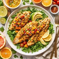 Pan Seared Tilapia with Citrus Vinaigrette