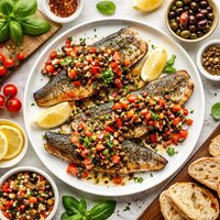 Pan Seared Trout with Italian Style Salsa