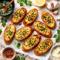 Pan Toasted Garlic Bread