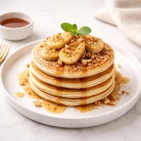 Pancakes with Vanilla Banana Using an Egg Replacer