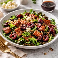 Pancetta and Cherry Salad with Port Wine Dressing