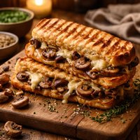 Panini with Sauted Mushrooms and Gruyre