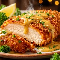 Panko Crusted Chicken with Honey Mustard Sauce