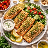 Panko Crusted Salmon
