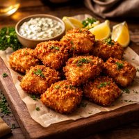 Panko Fried Halibut Cheeks