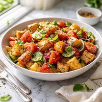 Panzanella Bread Salad with Fresh Tomatoes