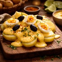 Papa a La Huancaina Potatoes with Chile Cheese Sauce