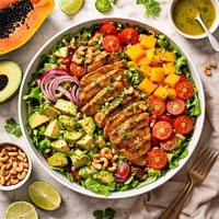 Papaya Avocado Chicken Salad from Barbados