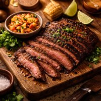 Papaya Marinated Grilled Flank Steak