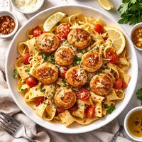 Pappardelle with Scallops Guy Fieri