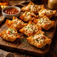 Paradise Crab Dip Wontons
