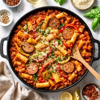 Parma Rosa Sausage and Peppers