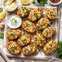 Parmesan Baked Potato Halves