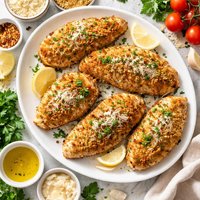 Parmesan Breadcrumb Baked Chicken