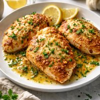 Parmesan Chicken with Garlic Butter