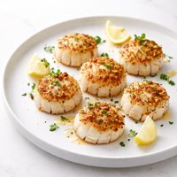Parmesan Crusted Broiled Scallops