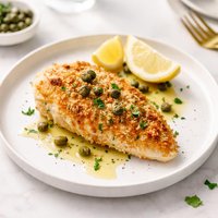 Parmesan Crusted Chicken with Capers