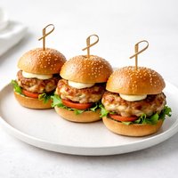 Parmesan Crusted Mini Turkey Burgers