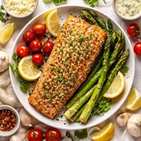 Parmesan Encrusted Salmon Fillet