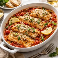 Parmesan Fish in Tomato Sauce