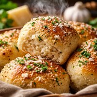 Parmesan Garlic Damper Rolls