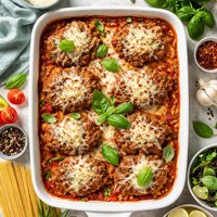Parmesan Meat Patty Casserole