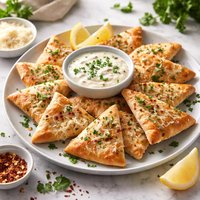 Parmesan Pita Triangles