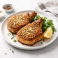 Parmesan Pork Chops with a Crunch