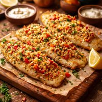 Parmesan Red Pepper Fish